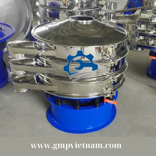 Máy Sàng Rung 3 Tầng - Máy Sàng Tròn Ly Tâm, Máy Sàng Bột, Tạp Chất, Mỹ Phẩm, Nguyên Liệu